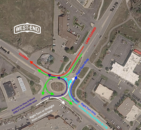 Lane Closures (May 8 – June 3) in Edwards Colorado